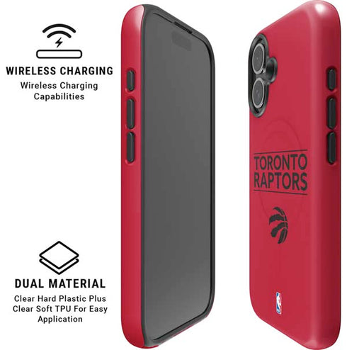 NBA Toronto Raptors Standard - Red iPhone 16 Magsafe Impact Case