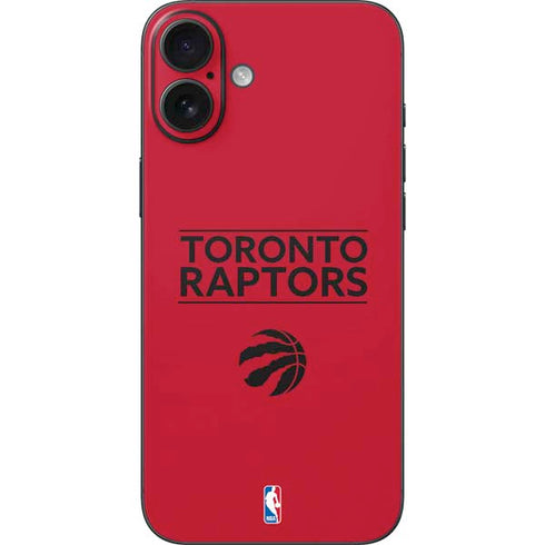 NBA Toronto Raptors Standard - Red iPhone 16 Plus Skin