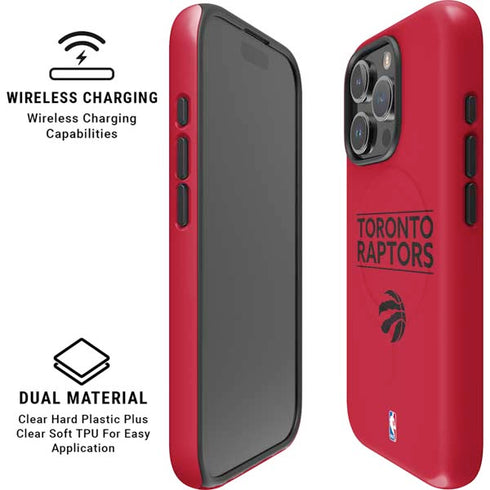 NBA Toronto Raptors Standard - Red iPhone 16 Pro Magsafe Impact Case