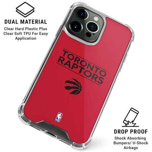 NBA Toronto Raptors Standard - Red iPhone 16 Pro Max Clear Case