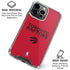 NBA Toronto Raptors Standard - Red iPhone 16 Pro Max Clear Case