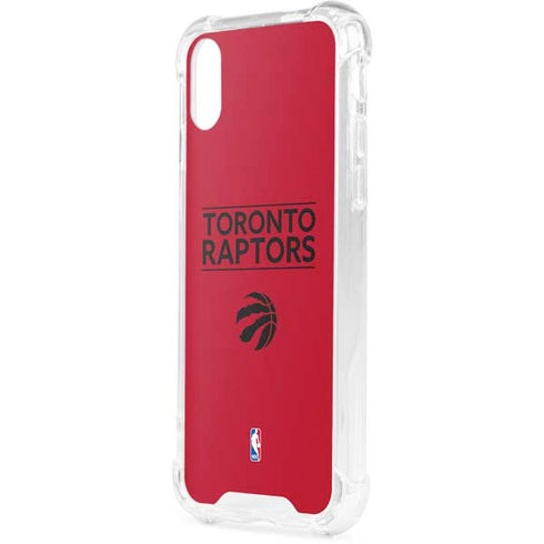 NBA Toronto Raptors Standard - Red iPhone XS Clear Case