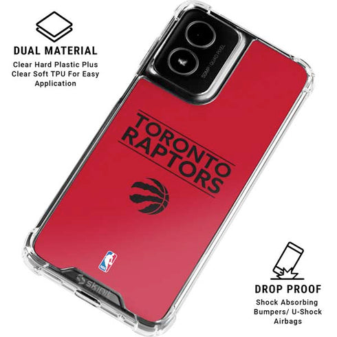 NBA Toronto Raptors Standard - Red Moto G Power 5G (2024) Clear Case