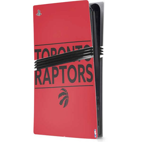 NBA Toronto Raptors Standard - Red PS5 Pro Console Skin