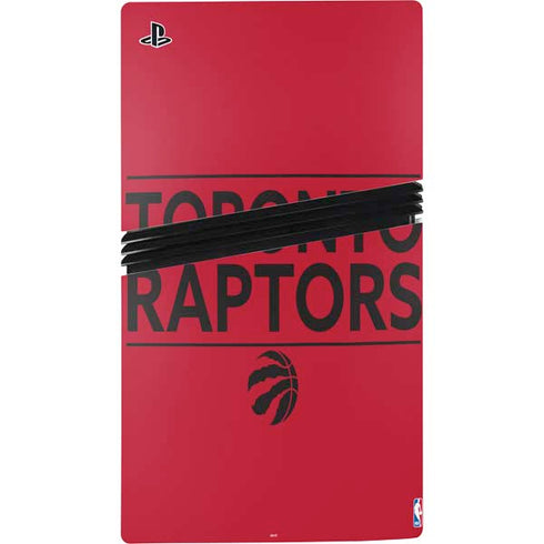NBA Toronto Raptors Standard - Red PS5 Pro Console Skin