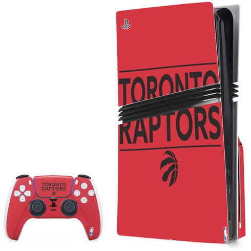 NBA Toronto Raptors Standard - Red PS5 Pro Disk Bundle Skin