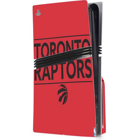 NBA Toronto Raptors Standard - Red PS5 Pro Disk Console Skin
