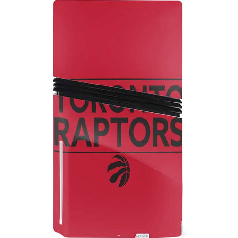 NBA Toronto Raptors Standard - Red PS5 Pro Disk Console Skin