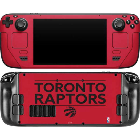 NBA Toronto Raptors Standard - Red Steam Deck Handheld Gaming Computer OLED Skin