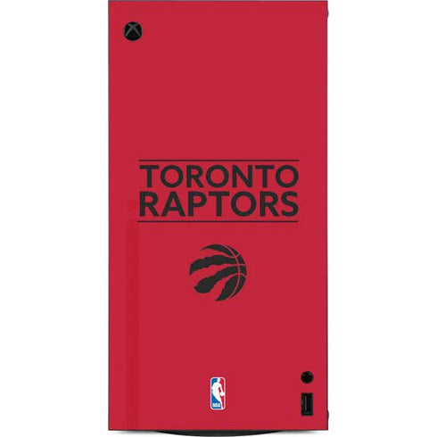 NBA Toronto Raptors Standard - Red XBox Series X Digital Edition Console Skin