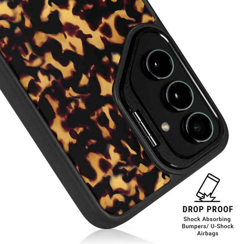Tortoise Shell Galaxy S25 Kickstand Case