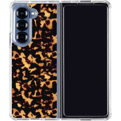 Tortoise Shell Galaxy Z Fold7 Clear Case