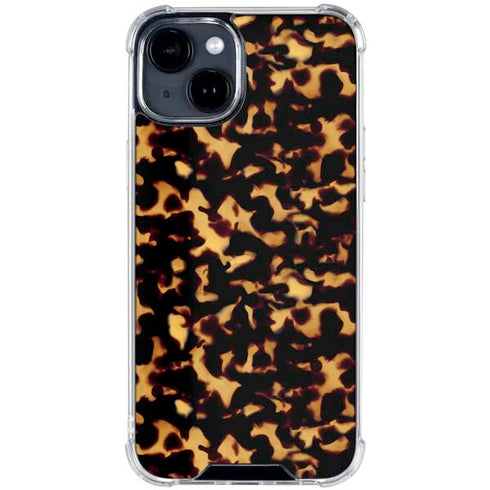 Tortoise Shell iPhone 15 Clear Case