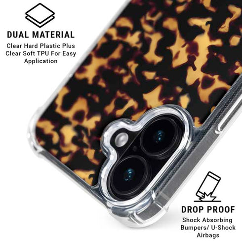 Tortoise Shell iPhone 16 Clear Case