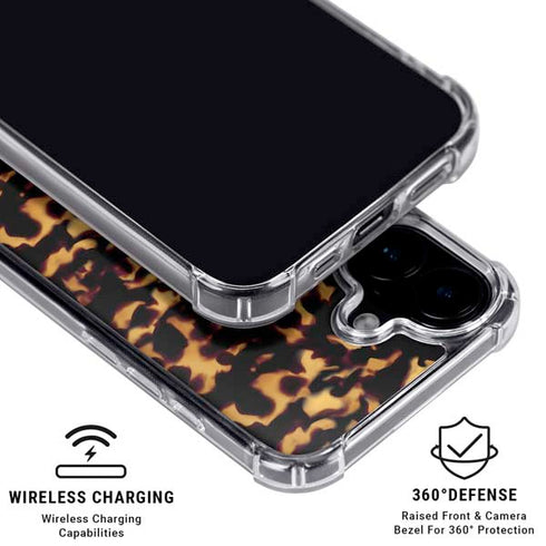 Tortoise Shell iPhone 16 Plus Clear Case
