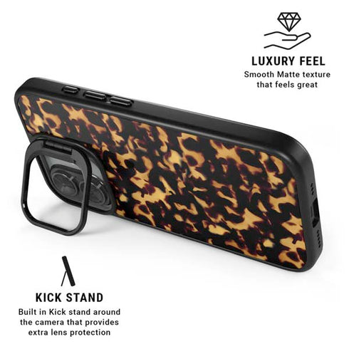 Tortoise Shell iPhone 17 Kickstand Case