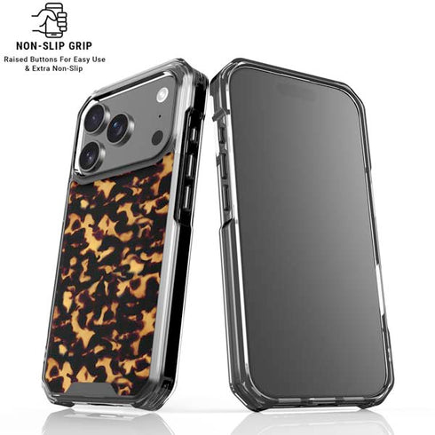 Tortoise Shell iPhone 18 Pro Clear Case