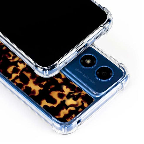 Tortoise Shell Moto G Play 4G (2024) Clear Case