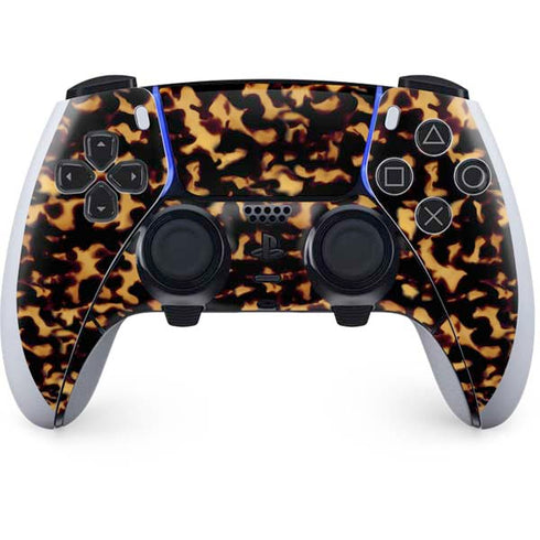 Tortoise Shell PS5 DualSense Edge Pro Controller Skin
