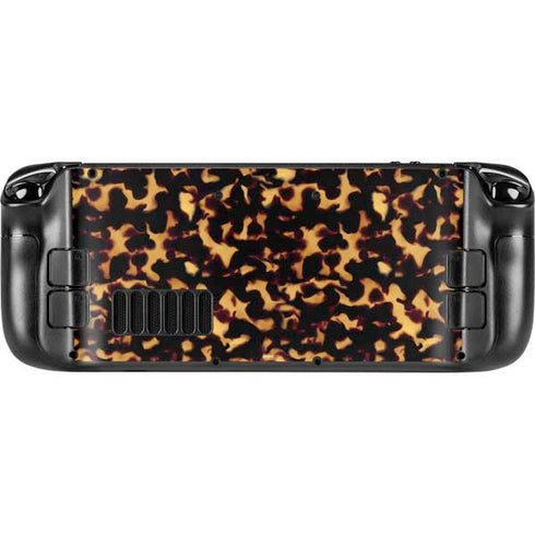 Tortoise Shell Steam Deck Handheld Gaming Computer OLED Skin
