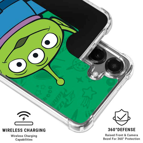 Disney Toy Story Alien Galaxy S26 Plus Clear Case