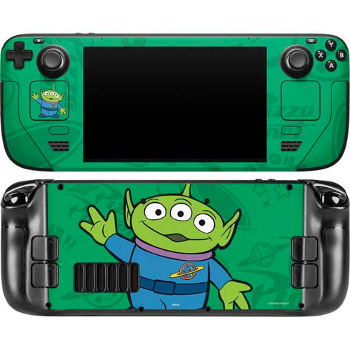 Disney Toy Story Alien Steam Deck Handheld Gaming Computer OLED Skin