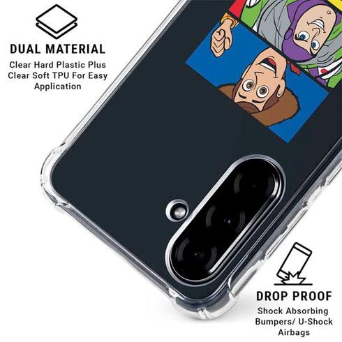 Disney Toy Story Character Grid Galaxy A36 5G Clear Case
