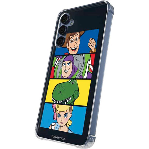 Disney Toy Story Character Grid Galaxy A55 5G Clear Case
