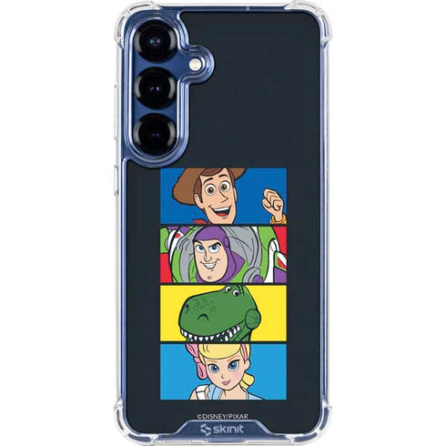 Disney Toy Story Character Grid Galaxy S25 Plus Clear Case