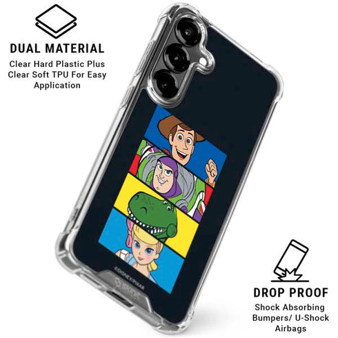 Disney Toy Story Character Grid Galaxy S26 Clear Case
