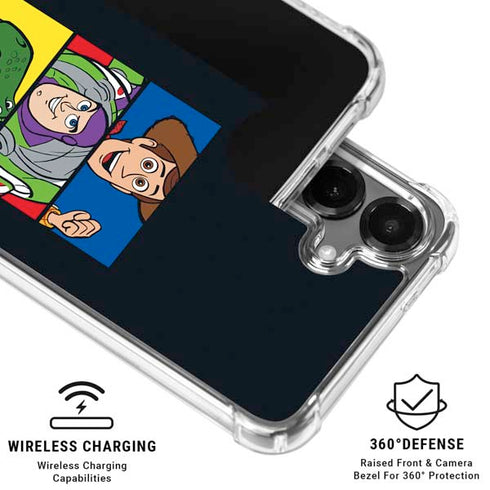 Disney Toy Story Character Grid Galaxy S26 Plus Clear Case
