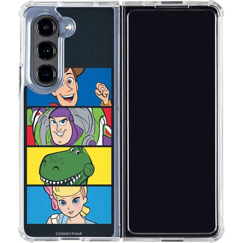 Disney Toy Story Character Grid Galaxy Z Fold5 5G Clear Case