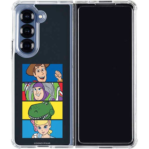 Disney Toy Story Character Grid Galaxy Z Fold6 Clear Case