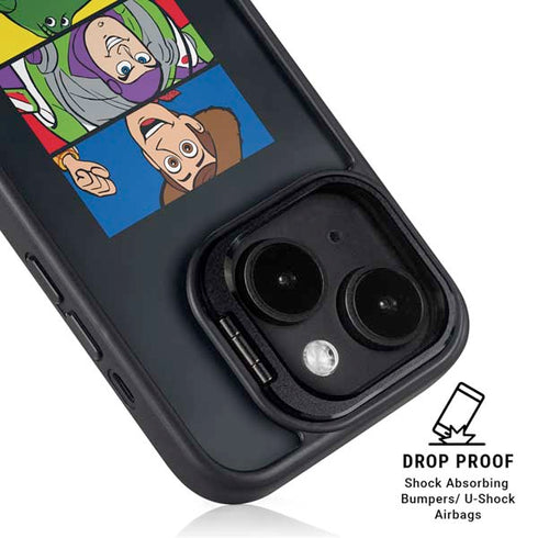 Disney Toy Story Character Grid iPhone 15 Kickstand Case