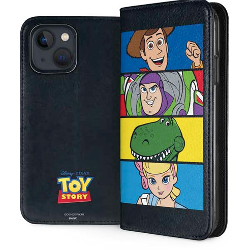 Disney Toy Story Character Grid iPhone 15 Plus Folio Case