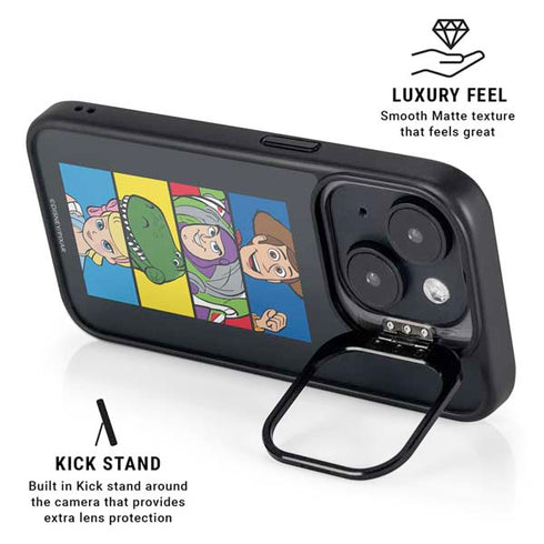 Disney Toy Story Character Grid iPhone 15 Plus Kickstand Case