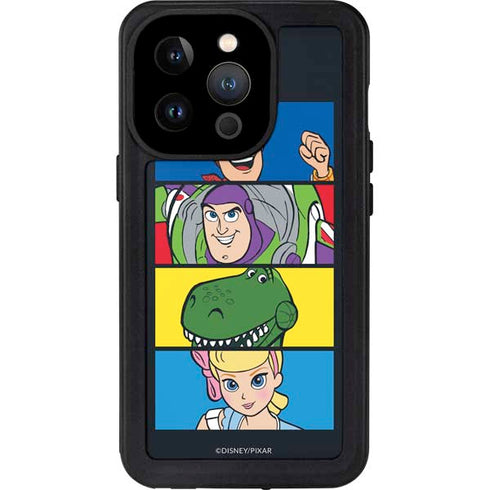 Disney Toy Story Character Grid iPhone 15 Pro Waterproof Case