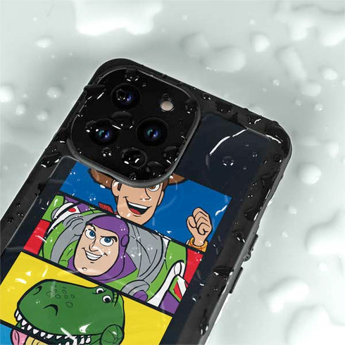 Disney Toy Story Character Grid iPhone 15 Pro Waterproof Case