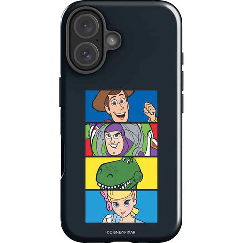 Disney Toy Story Character Grid iPhone 16 Plus Impact Case