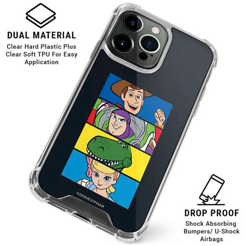 Disney Toy Story Character Grid iPhone 16 Pro Clear Case