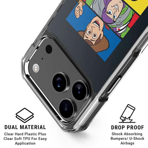Disney Toy Story Character Grid iPhone 18 Pro Clear Case