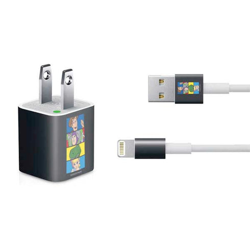 Disney Toy Story Character Grid iPhone Charger (5W USB) Skin