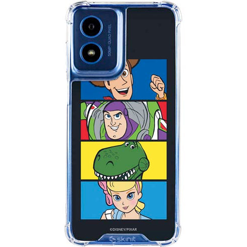 Disney Toy Story Character Grid Moto G 5G (2024) Clear Case