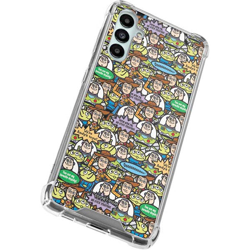 Disney Toy Story Characters Collage Pattern Gabb Phone 4 Clear Case