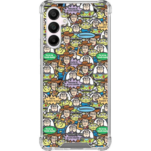 Disney Toy Story Characters Collage Pattern Galaxy A16 5G Clear Case