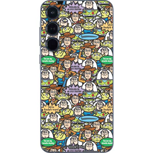 Disney Toy Story Characters Collage Pattern Galaxy A35 5G Skin