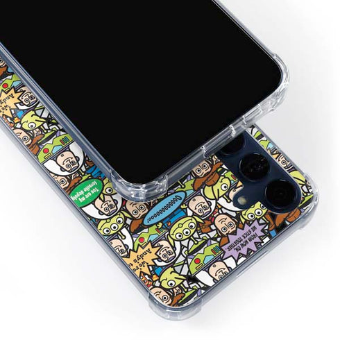 Disney Toy Story Characters Collage Pattern Galaxy A55 5G Clear Case