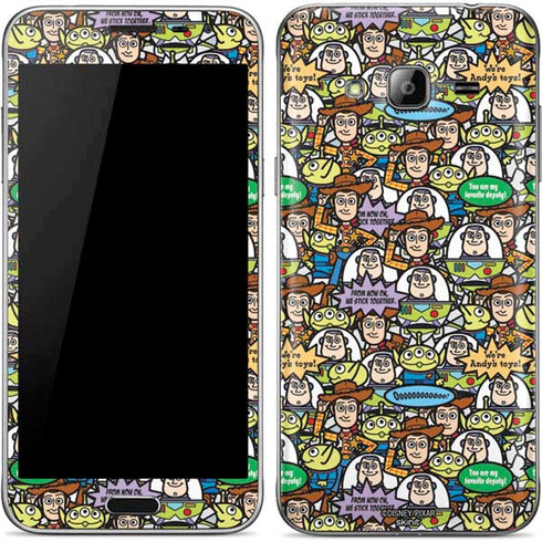 Disney Toy Story Characters Collage Pattern Galaxy J3 Skin