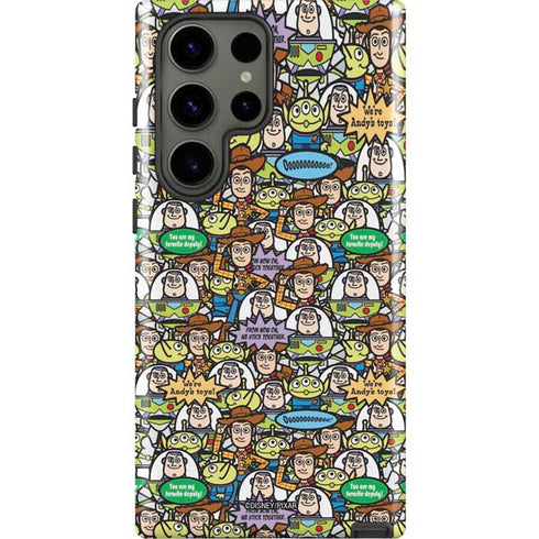 Disney Toy Story Characters Collage Pattern Galaxy S23 Ultra Pro Case