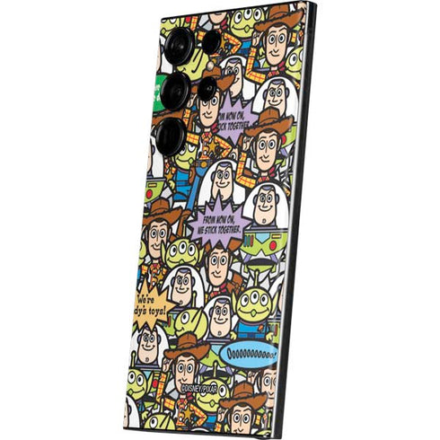 Disney Toy Story Characters Collage Pattern Galaxy Skins